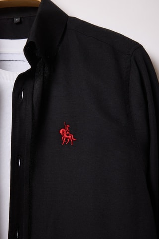 Chemise regular - Noir