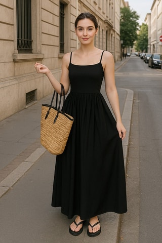 Robe longue - Noir