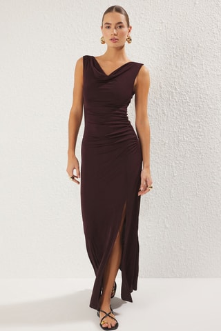 Robe longue - Marron