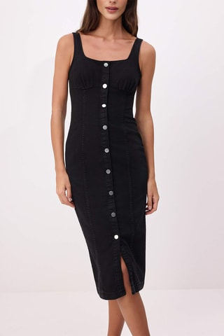 Robe fourreau - Noir