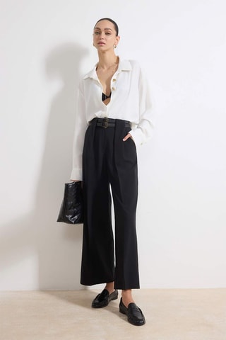 Pantalon wide legs - Noir