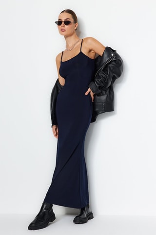 Robe longue - Bleu marine