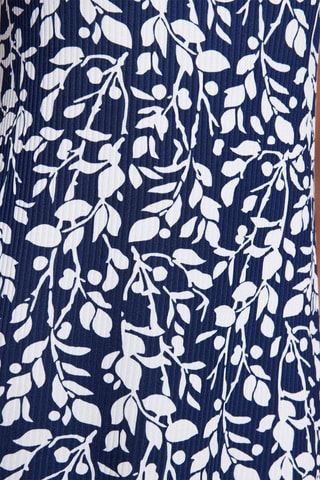 Robe droite - Bleu et blanc