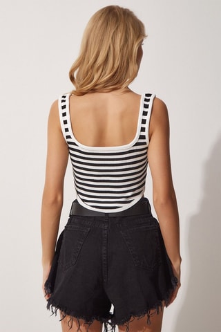 Crop top - Noir et blanc