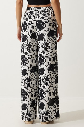 Pantaloni palazzo - Bianco e nero