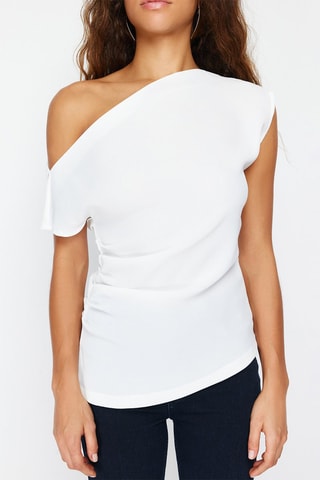 Top asymétrique - Blanc