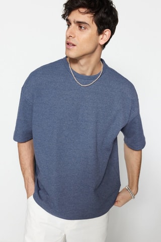 Tshirt oversize - Indaco