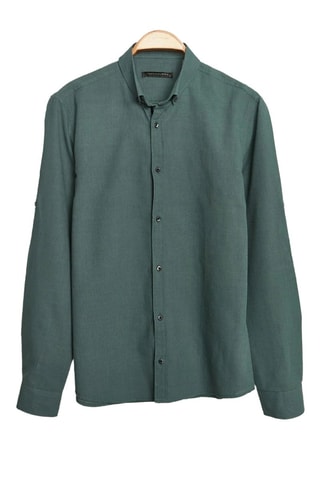 Camicia slim - Verde scuro