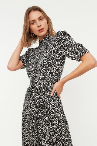 Abito a camicia - Bianco e nero