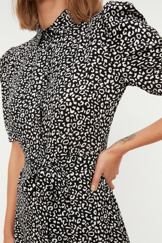Abito a camicia - Bianco e nero