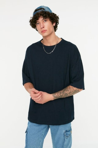 T-shirt oversize - Blu