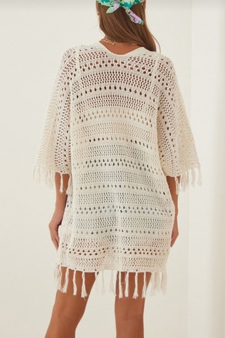 Cardigan lungo - Ecrù