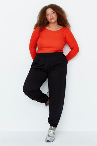 Pantaloni sportivi Plus Size - Nero