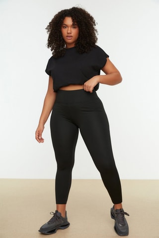 Leggings a vita alta - Nero