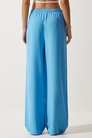 Pantalon palazzo - Bleu