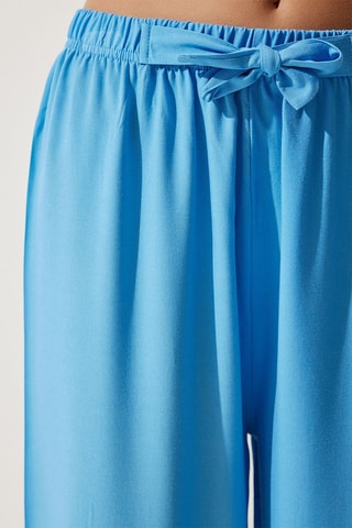 Pantalon palazzo - Bleu