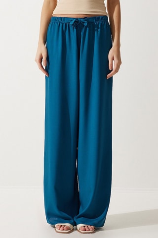 Pantalon palazzo - Bleu