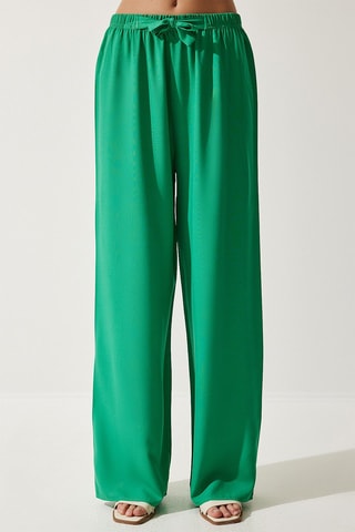 Pantalon palazzo - Vert