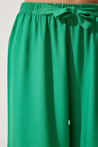 Pantalon palazzo - Vert