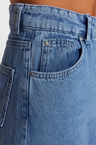 Jeans wide legs a vita alta - Blu
