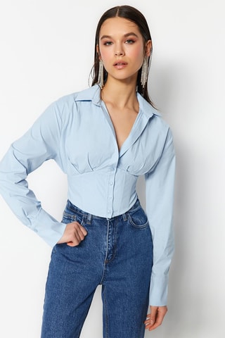 Camicia corta - Blu