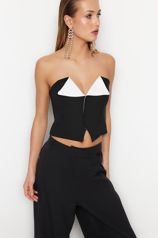 Top bustier - Nero