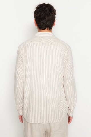 Camicia - Bianco e marrone