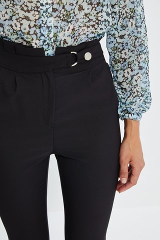 Pantalon slim 7/8 - Noir