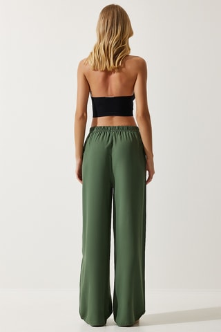Pantalon palazzo - Kaki