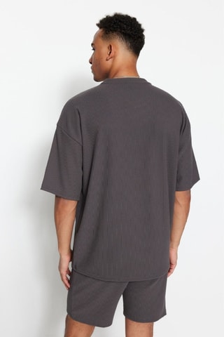Tshirt oversize - Grigio scuro
