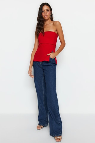 Top bustier - Rouge