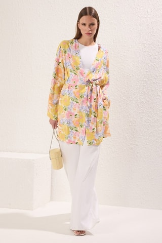 Kimono e caftano - Giallo e multicolore