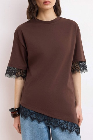 Tshirt regular - Marrone