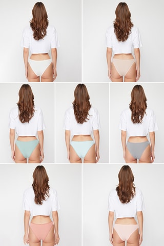 7 culottes - Blanc et multicolore