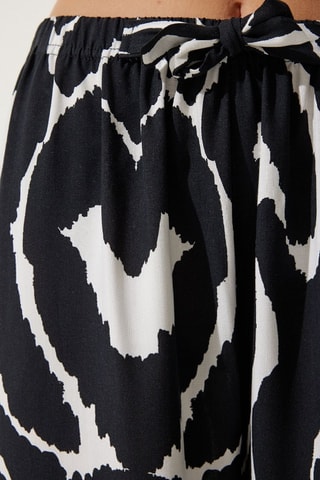 Pantaloni palazzo - Nero e bianco