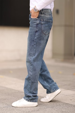 Jeans straight - Blu