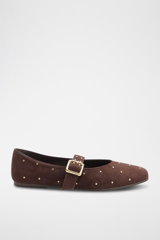 Scarpe baby in pelle scamosciata - Marrone scuro