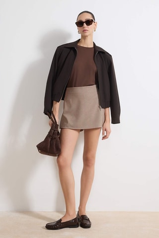 Gonna shorts - Rosso e multicolore