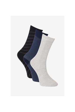 3 paia di calze - Nero e grigio