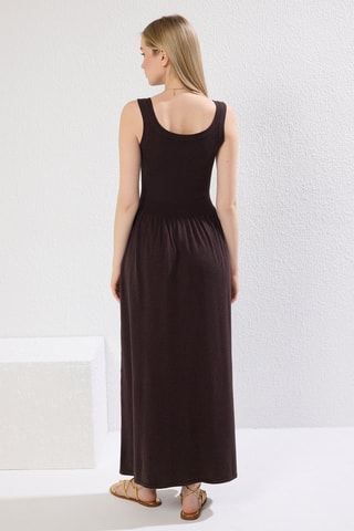 Abito midi - Marrone