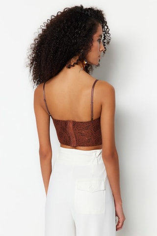 Crop top - Marrone