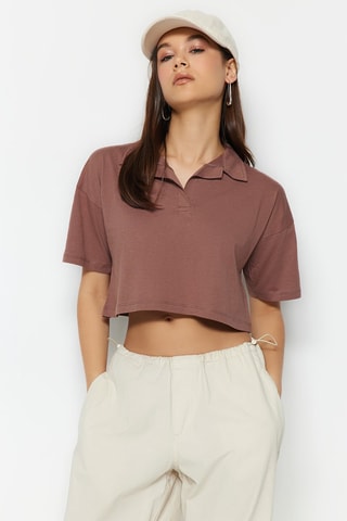 T-shirt relaxed - Marrone