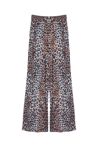 Pantalon wide legs - Marron