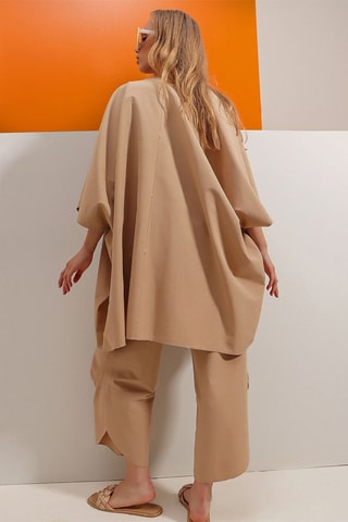 Kimono e pantaloni - Marrone