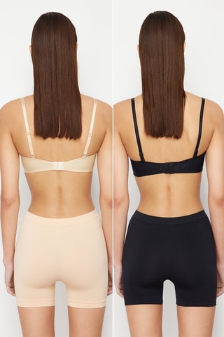 2 boxers - Noir et nude