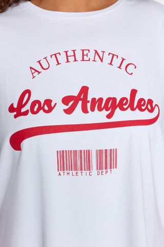 Tshirt oversize - Bianco e rosso