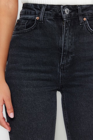 Jeans slim 7/8 - Nero