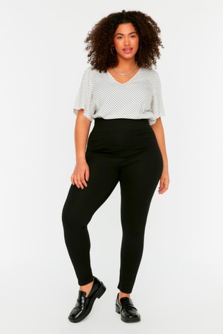 Leggings a vita alta - Nero