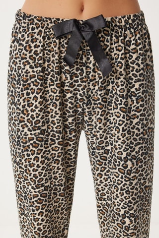 Pantaloni pigiama - Nero e beige