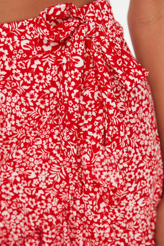 Gonna taglio dritto - Bianco e rosso